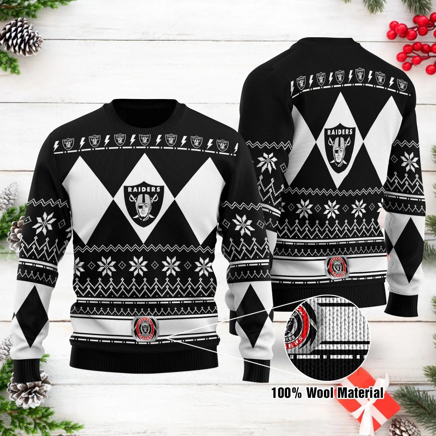 Las Vegas Raiders Woolen Sweater 83