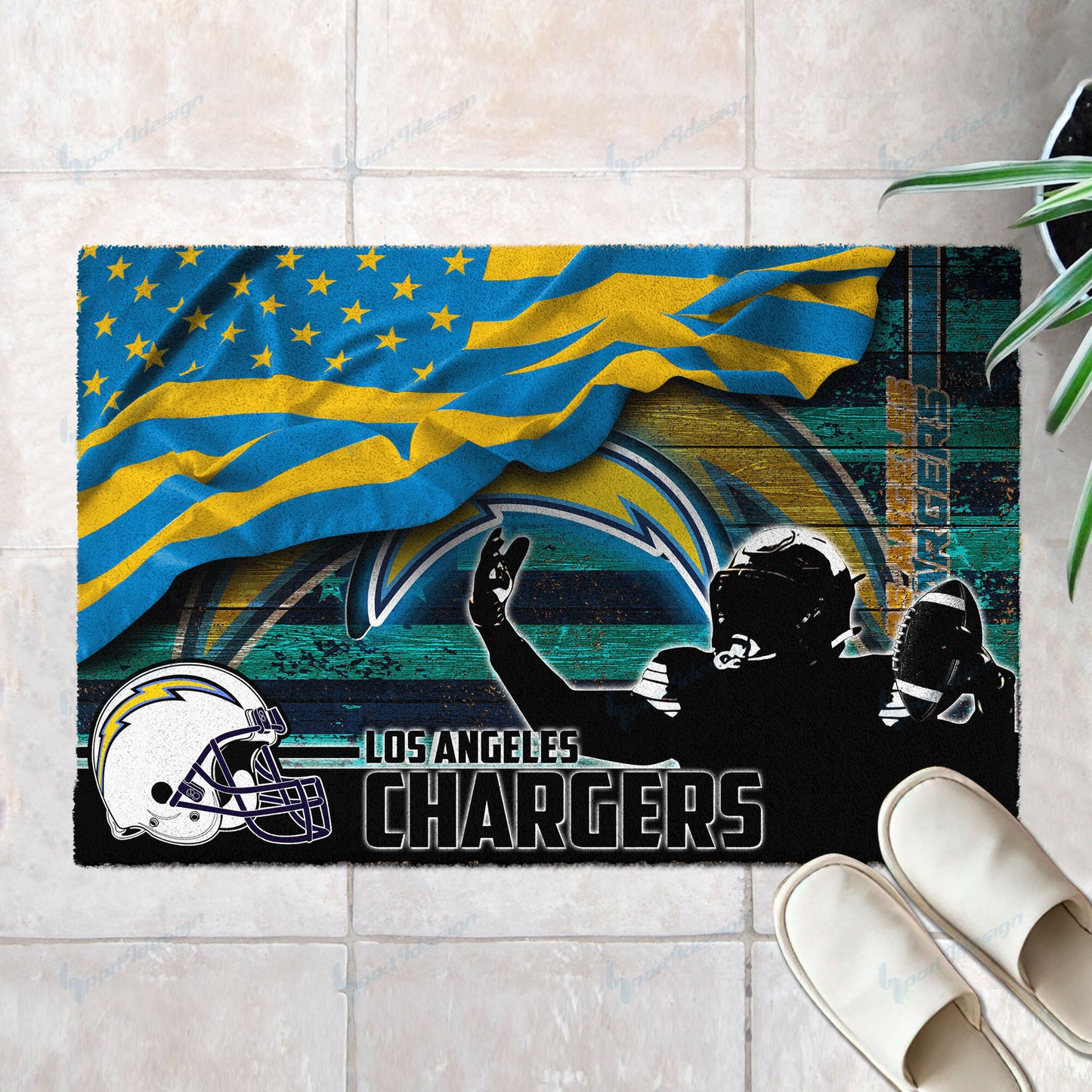 Los Angeles Chargers Doormat BG47