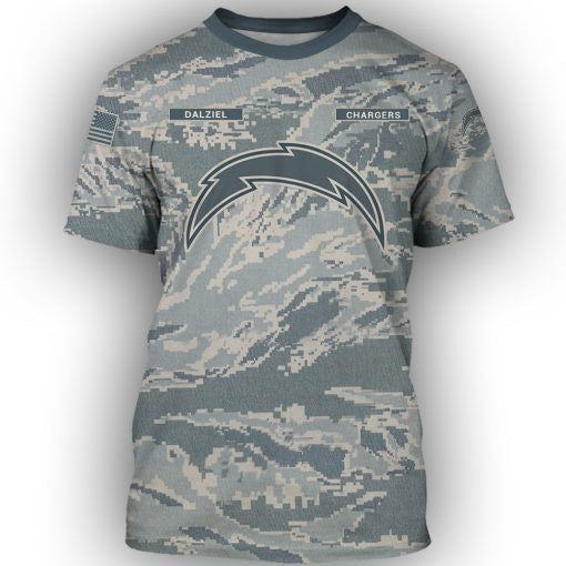 Los Angeles Chargers Personalized All Over Printed 377