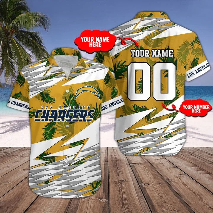 Los Angeles Chargers Personalized Button Shirts BG141