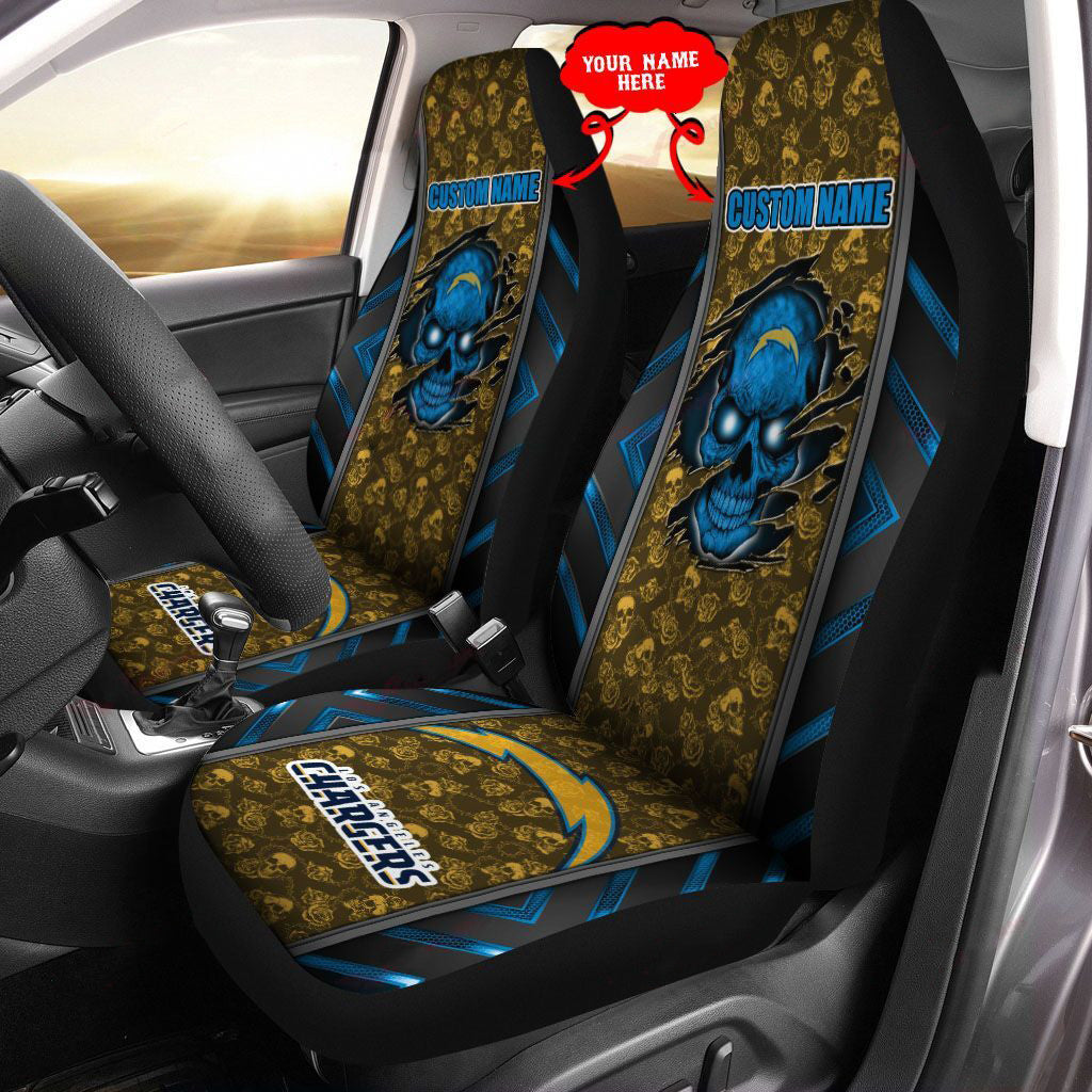 Los Angeles Chargers Personalized Car Seat Covers BG455