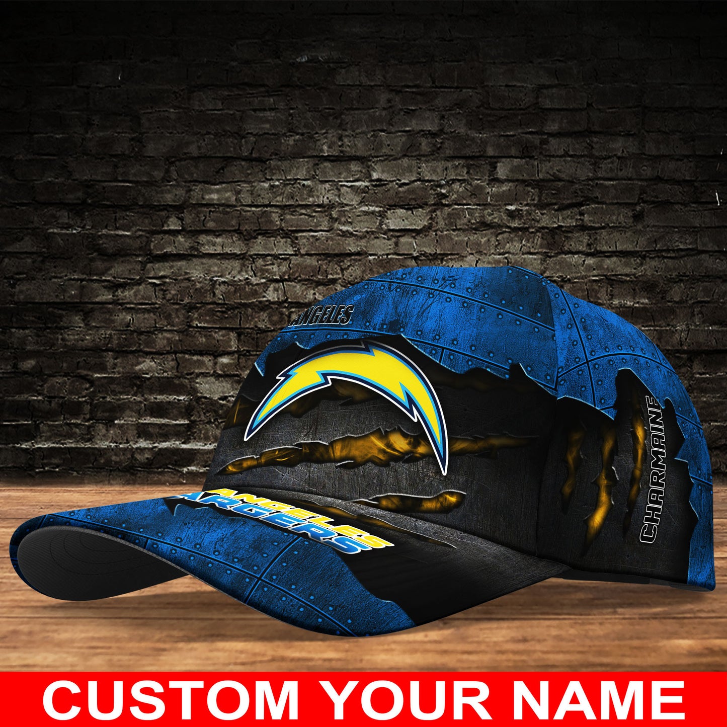 Los Angeles Chargers Personalized Classic Cap BG307