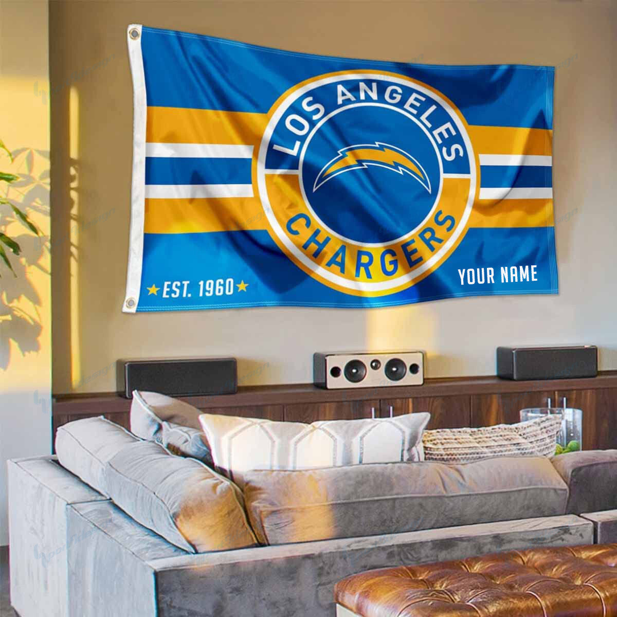 Los Angeles Chargers Personalized Flag 193