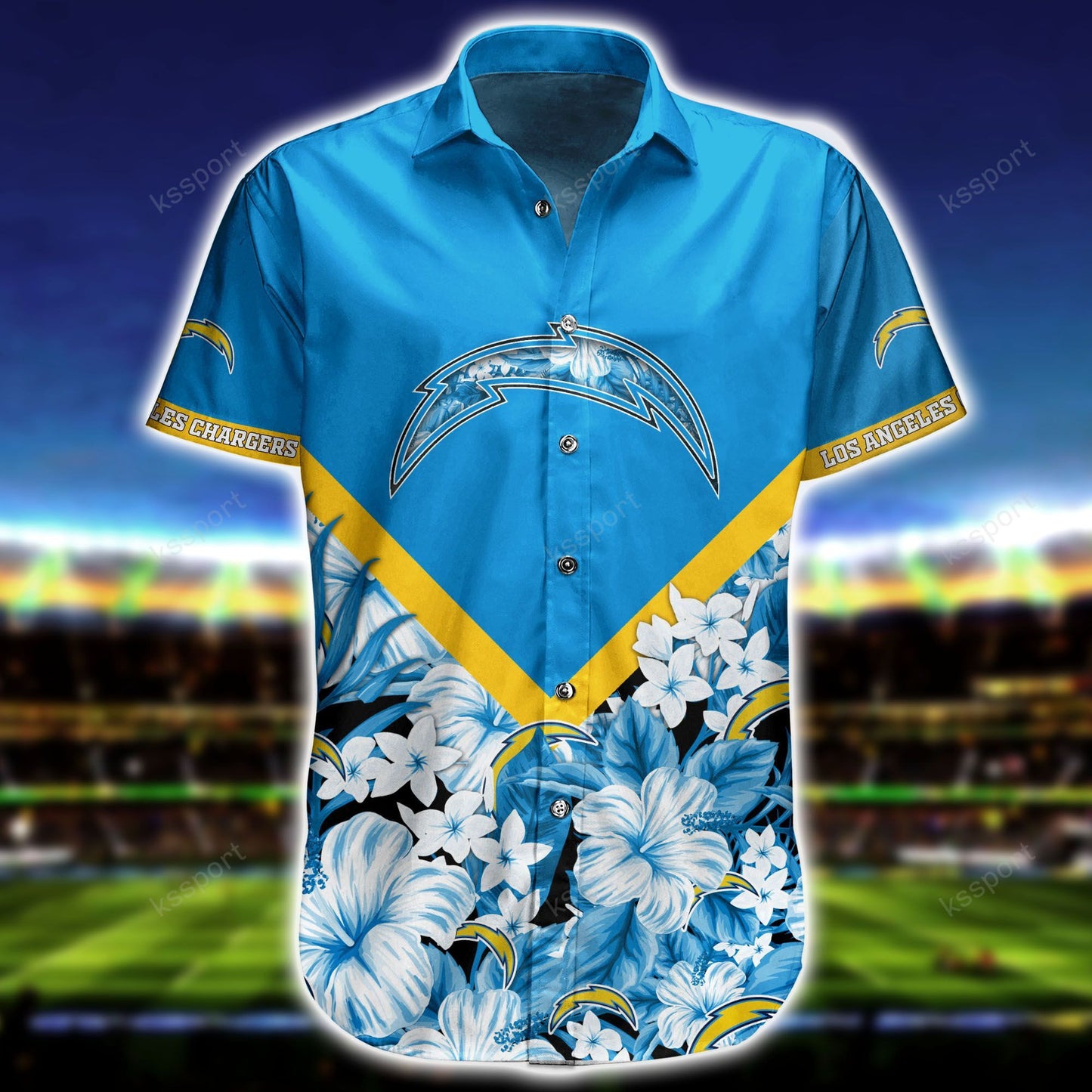 Los Angeles Chargers Personalized Shirt and Shorts BG286