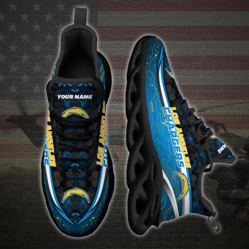 Los Angeles Chargers Personalized Yezy Running Sneakers 98