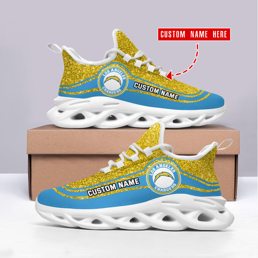 Los Angeles Chargers Personalized Yezy Running Sneakers SPD331