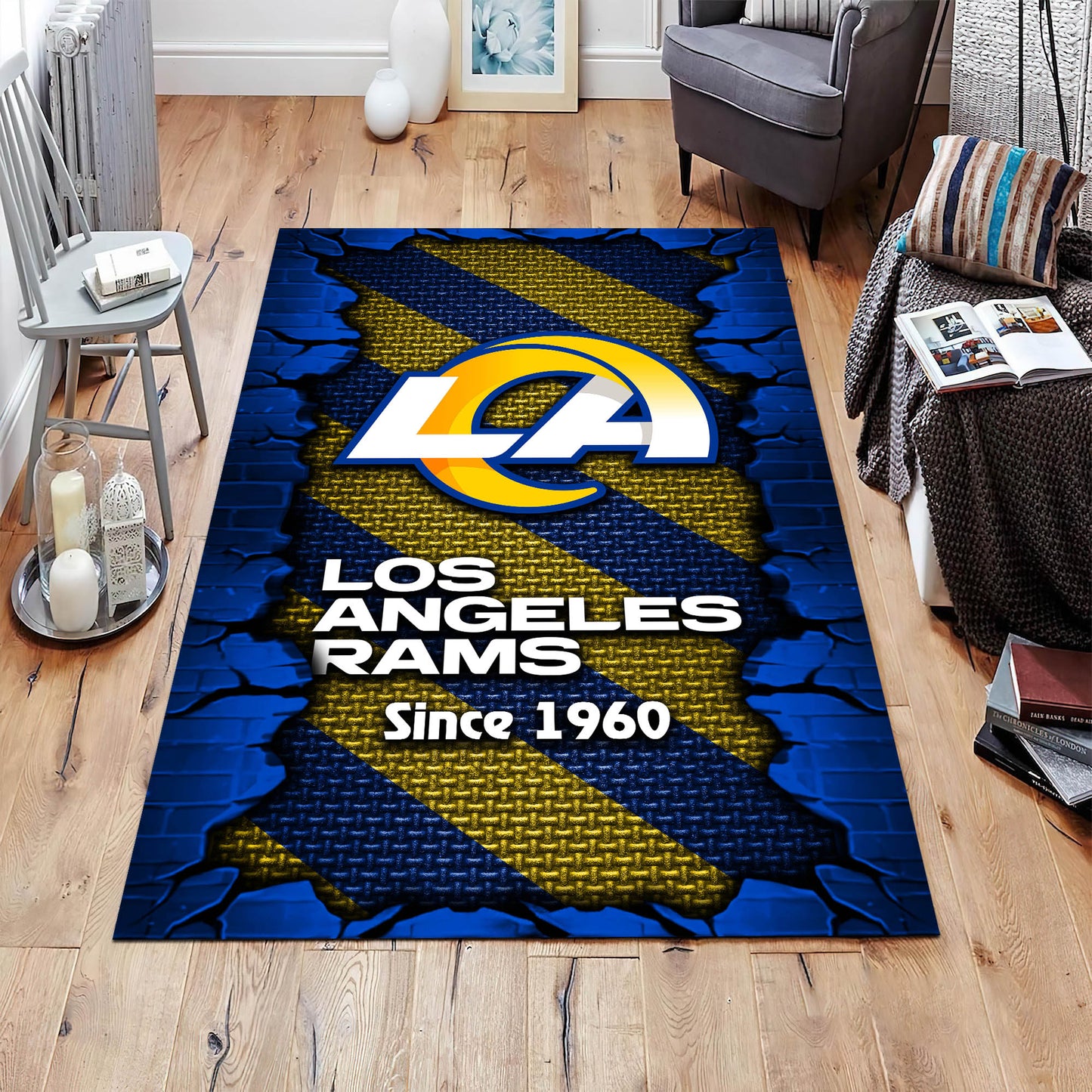 Los Angeles Rams Rectangle Rug BGRERUG140