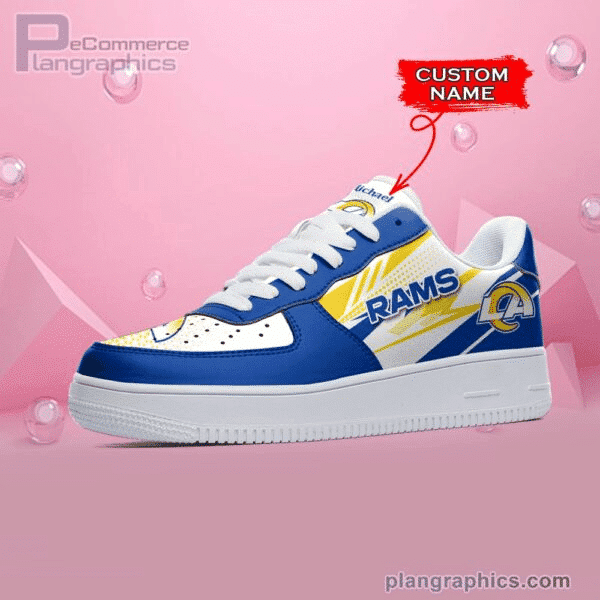 Los Angeles Rams NFL Personalized Air Force 1 Shoes