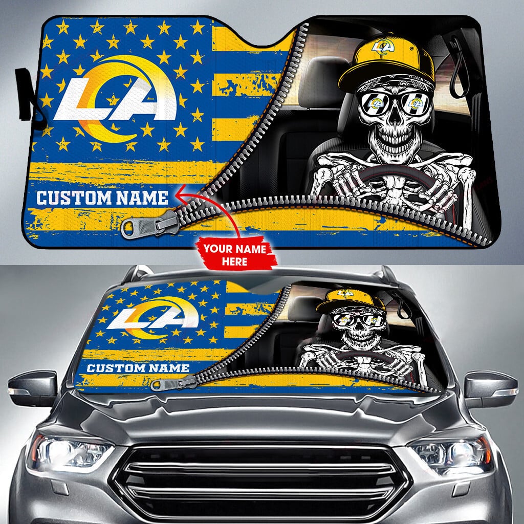 Los Angeles Rams Personalized Auto Sun Shade BG80