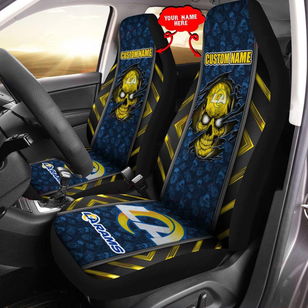 Los Angeles Rams Personalized Car Seat Covers BG456