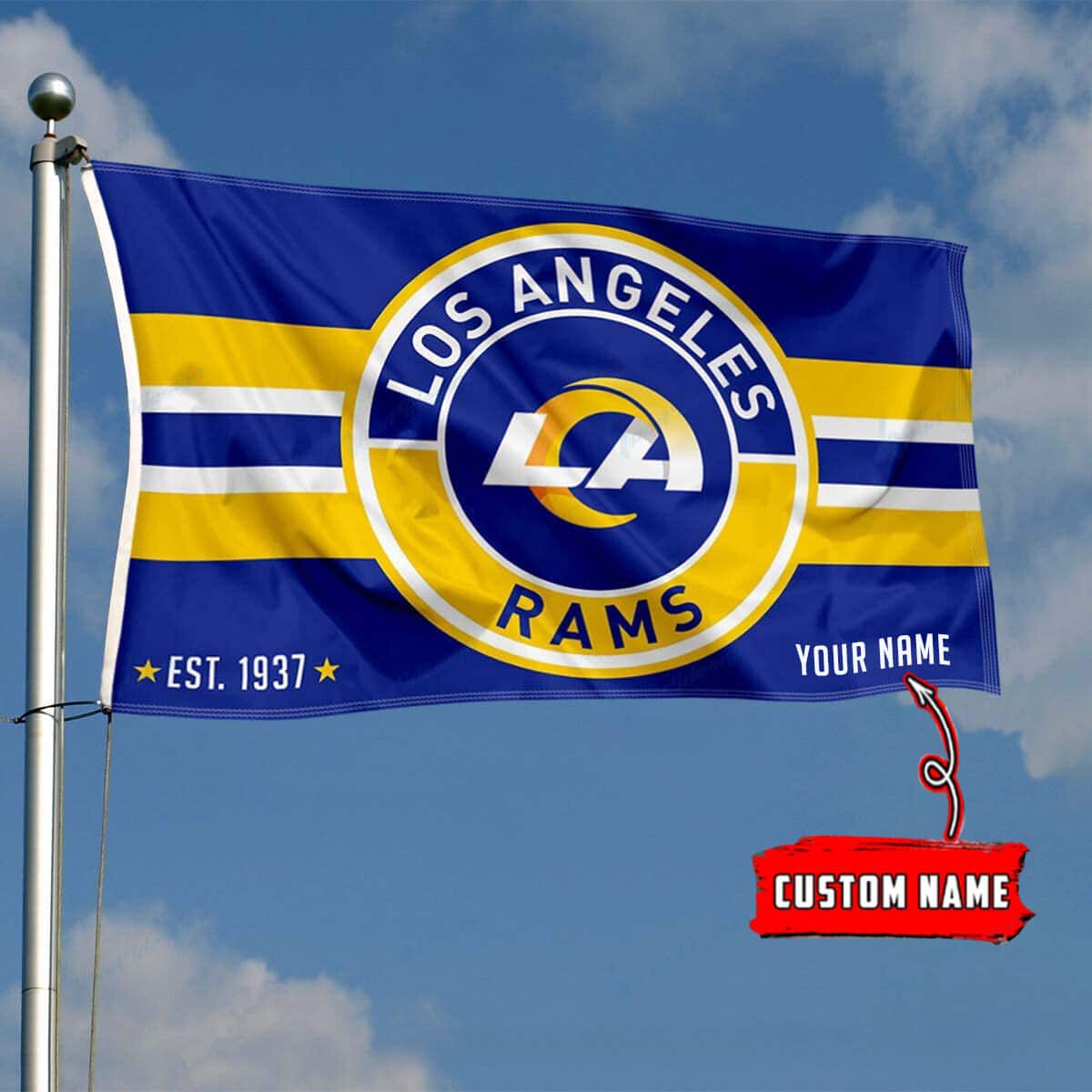 Los Angeles Rams Personalized Flag 192