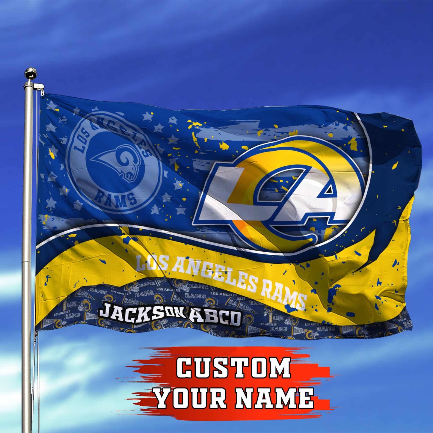 Los Angeles Rams Personalized Flag 322