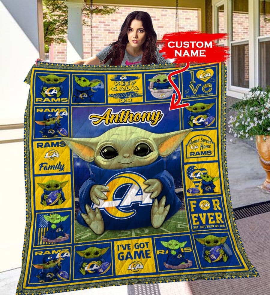 Los Angeles Rams Personalized Premium Quilt BG21