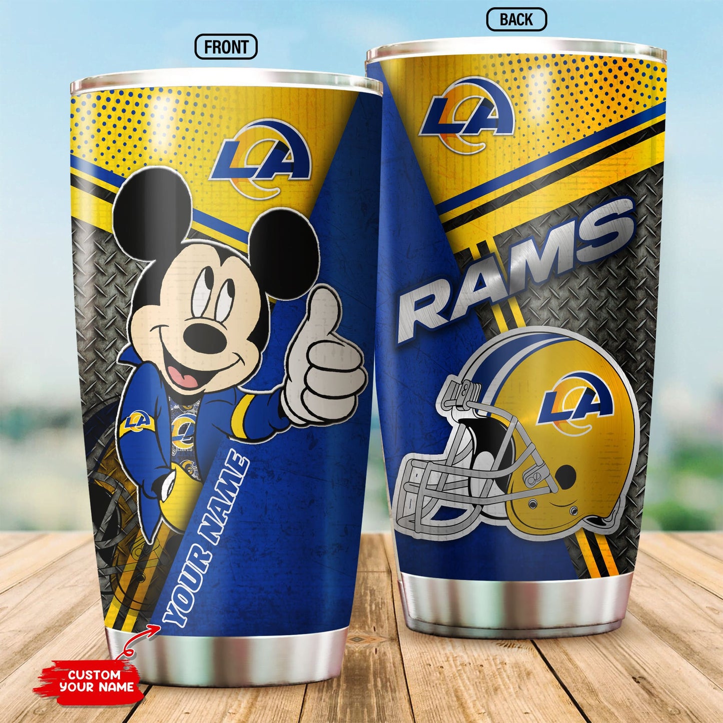 Los Angeles Rams Personalized Tumbler BG310