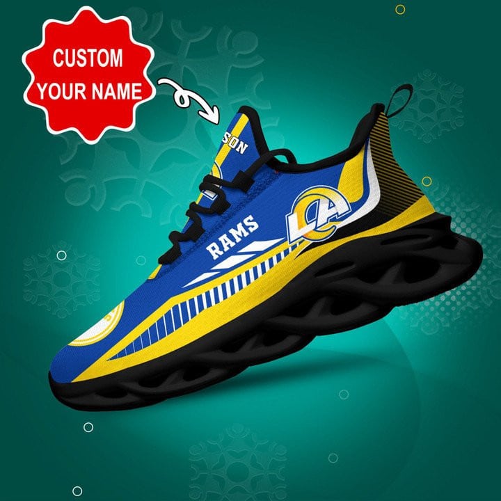 Los Angeles Rams Personalized Yezy Running Sneakers 404