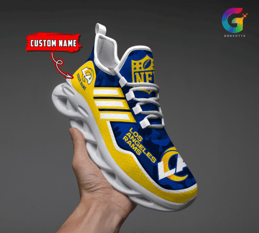 Los Angeles Rams Personalized Yezy Running Sneakers BG315