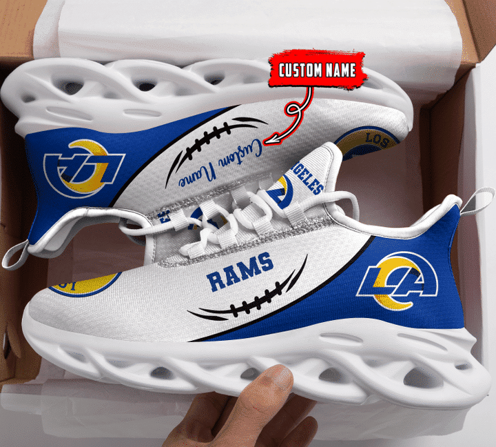 Los Angeles Rams Personalized Yezy Running Sneakers BG64