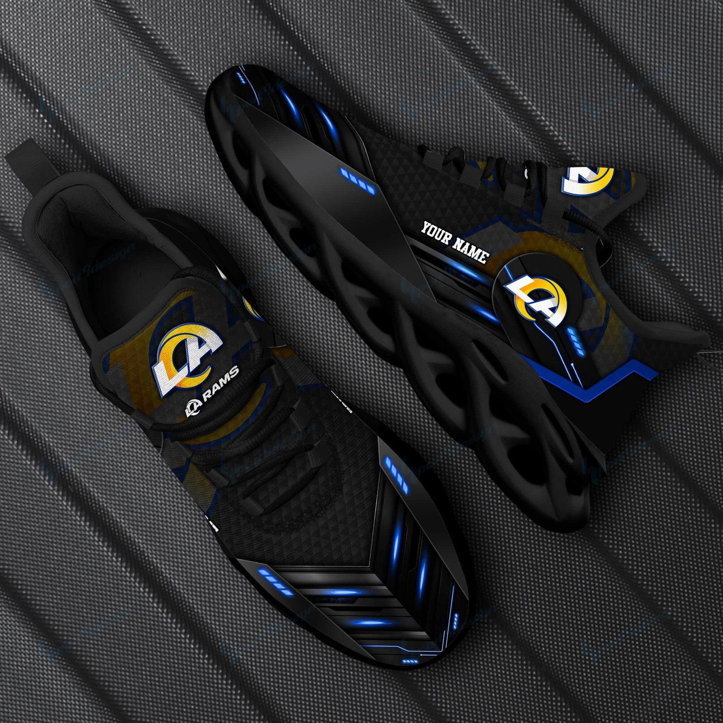 Los Angeles Rams Personalized Yezy Running Sneakers SPD243