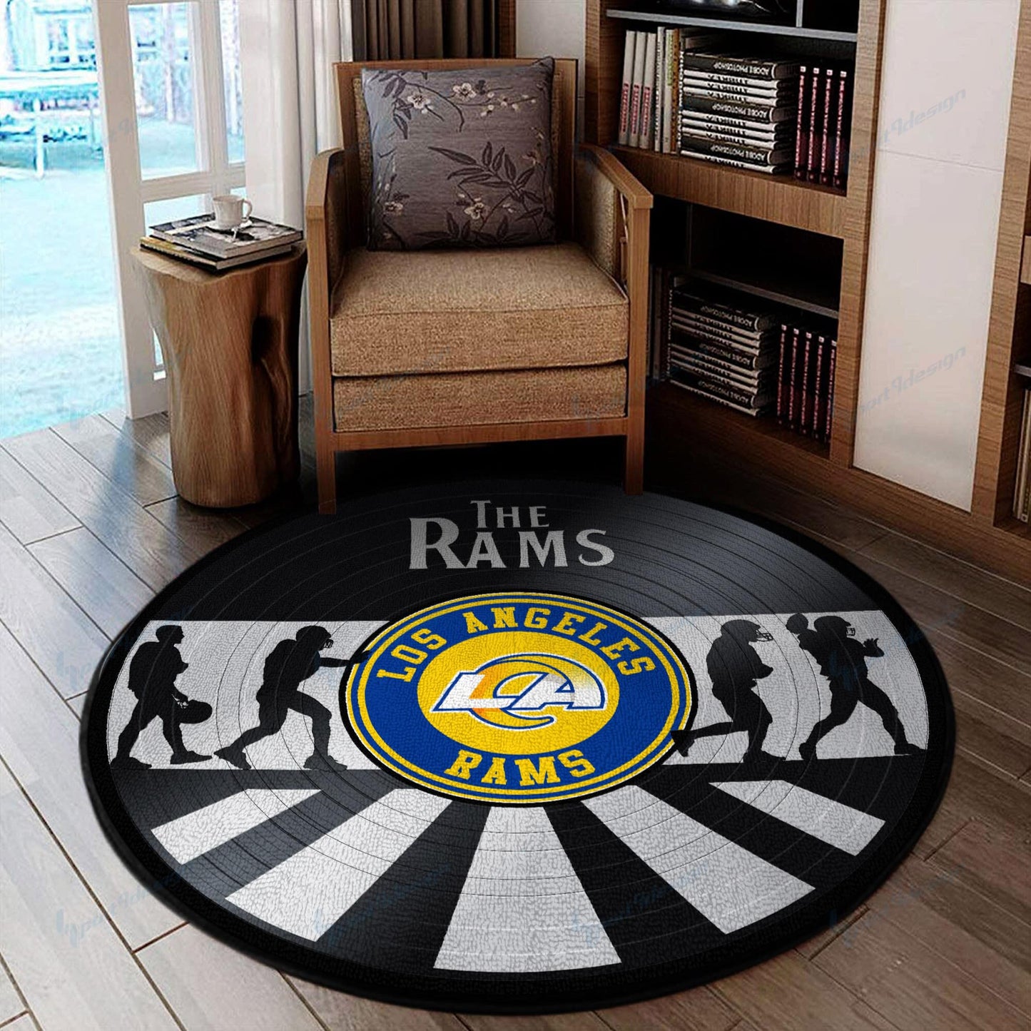 Los Angeles Rams Round Rug 101