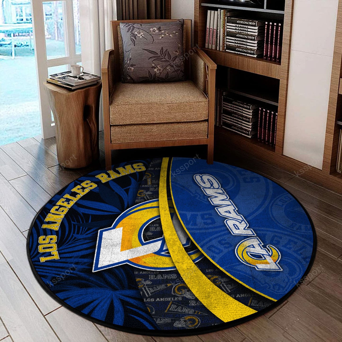 Los Angeles Rams Round Rug 138