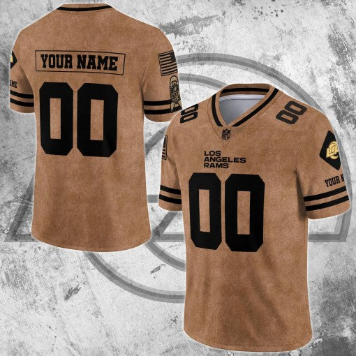 Los Angeles Rams Personalized V-neck Football Jersey Sport Gifts For Fan AZCVFJ083