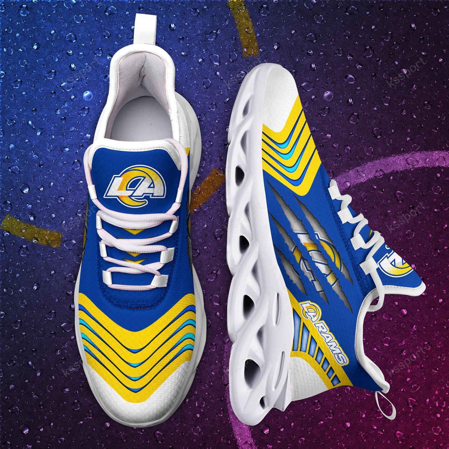 Los Angeles Rams Yezy Running Sneakers BB410