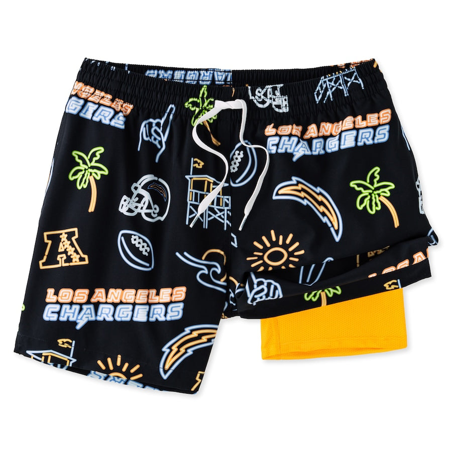 Los Angeles Chargers New Trending Men Double Layer Casual Shorts AZHADLCS000035