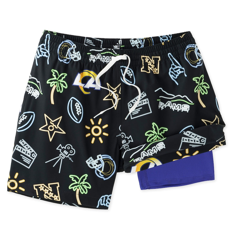 Los Angeles Rams New Trending Men Double Layer Casual Shorts AZHADLCS000036