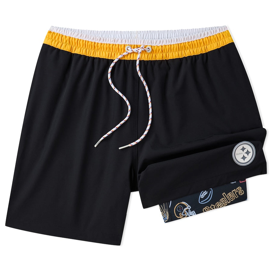 Pittsburgh Steelers New Trending Men Double Layer Casual Shorts AZHADLCS000049