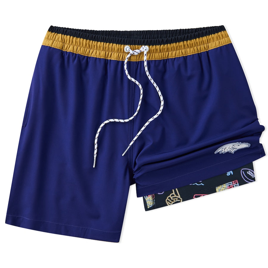 Baltimore Ravens New Trending Men Double Layer Casual Shorts AZHADLCS000012