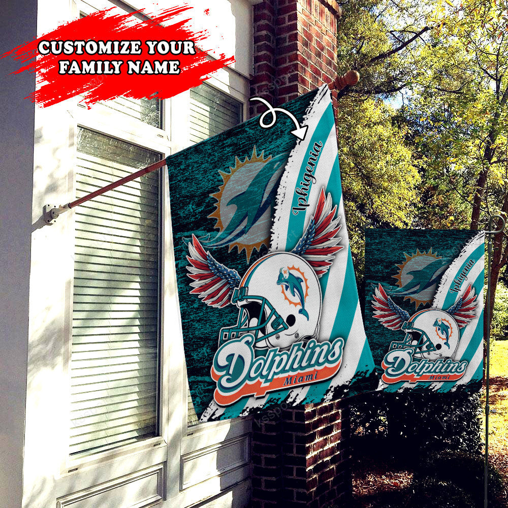Miami Dolphins Personalized Flag 461