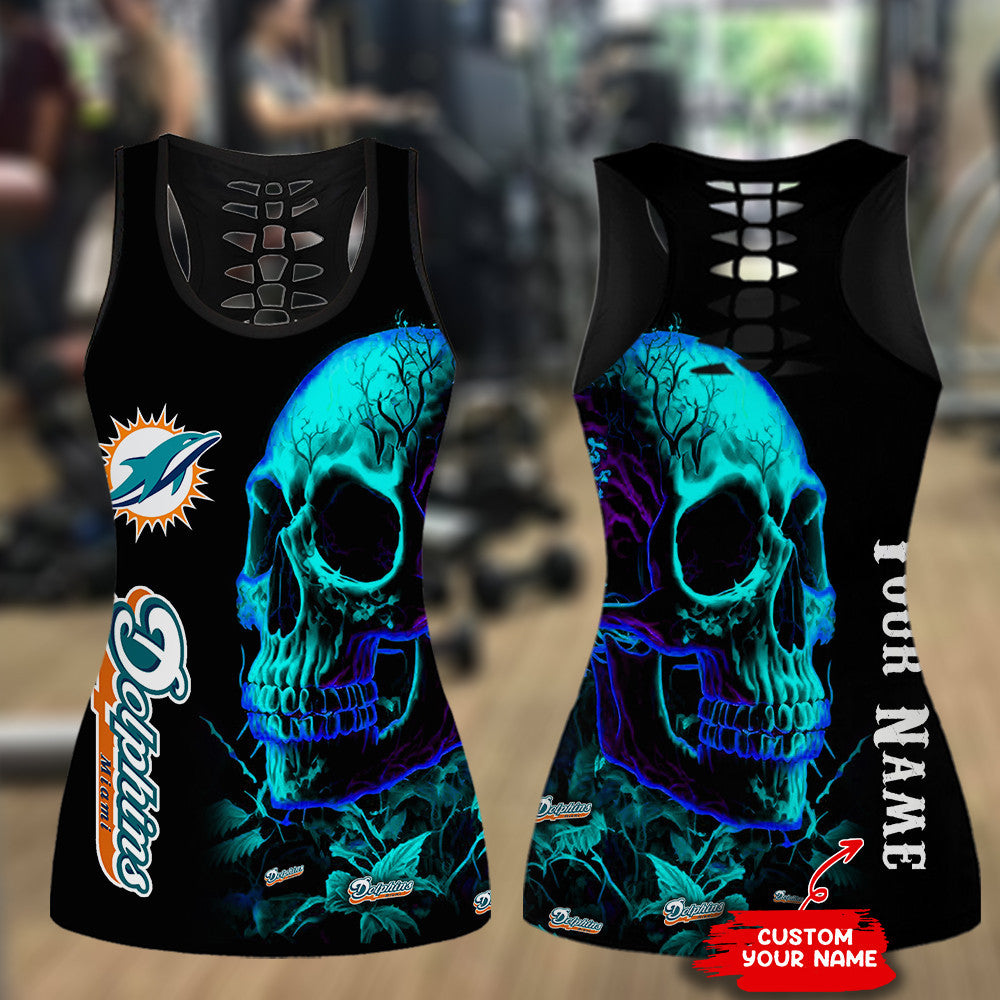 Miami Dolphins Personalized Leggings And Tank Top BG107