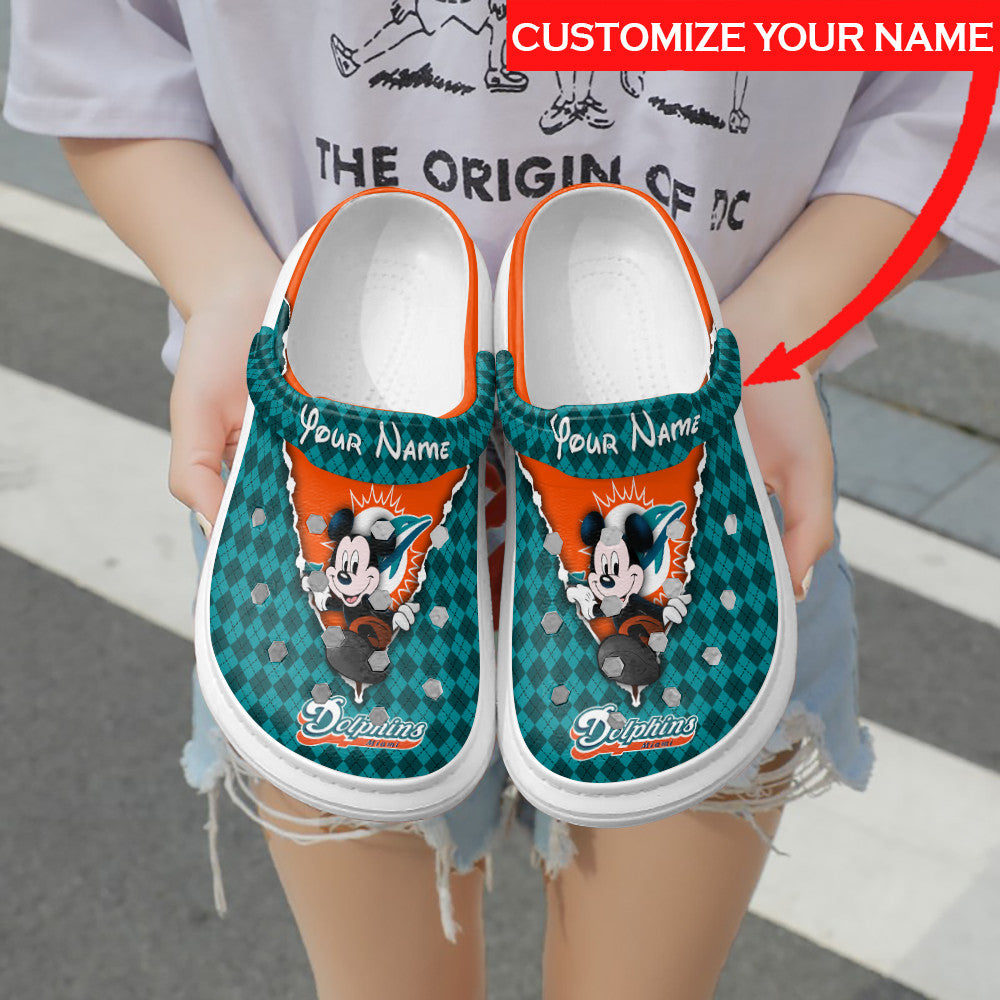 Miami Dolphins Personalized Limited Clog BG180