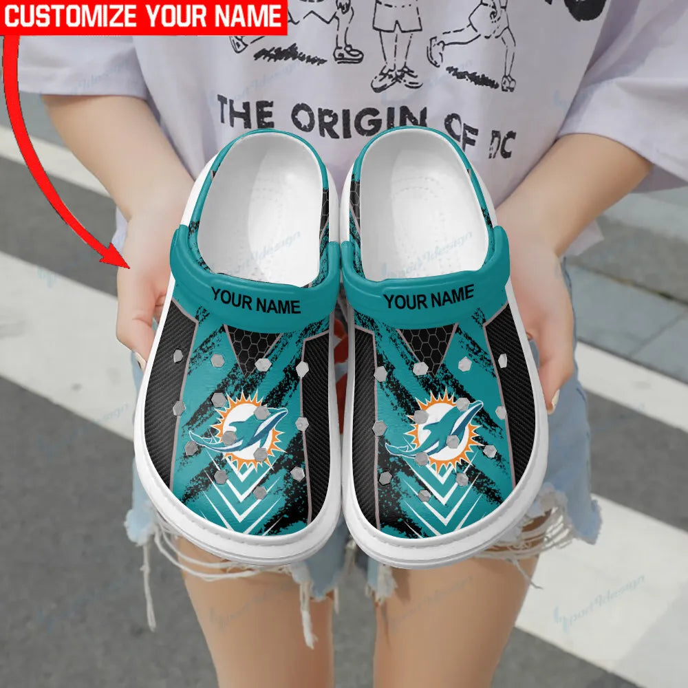 Miami Dolphins Personalized Limited Clog BG24