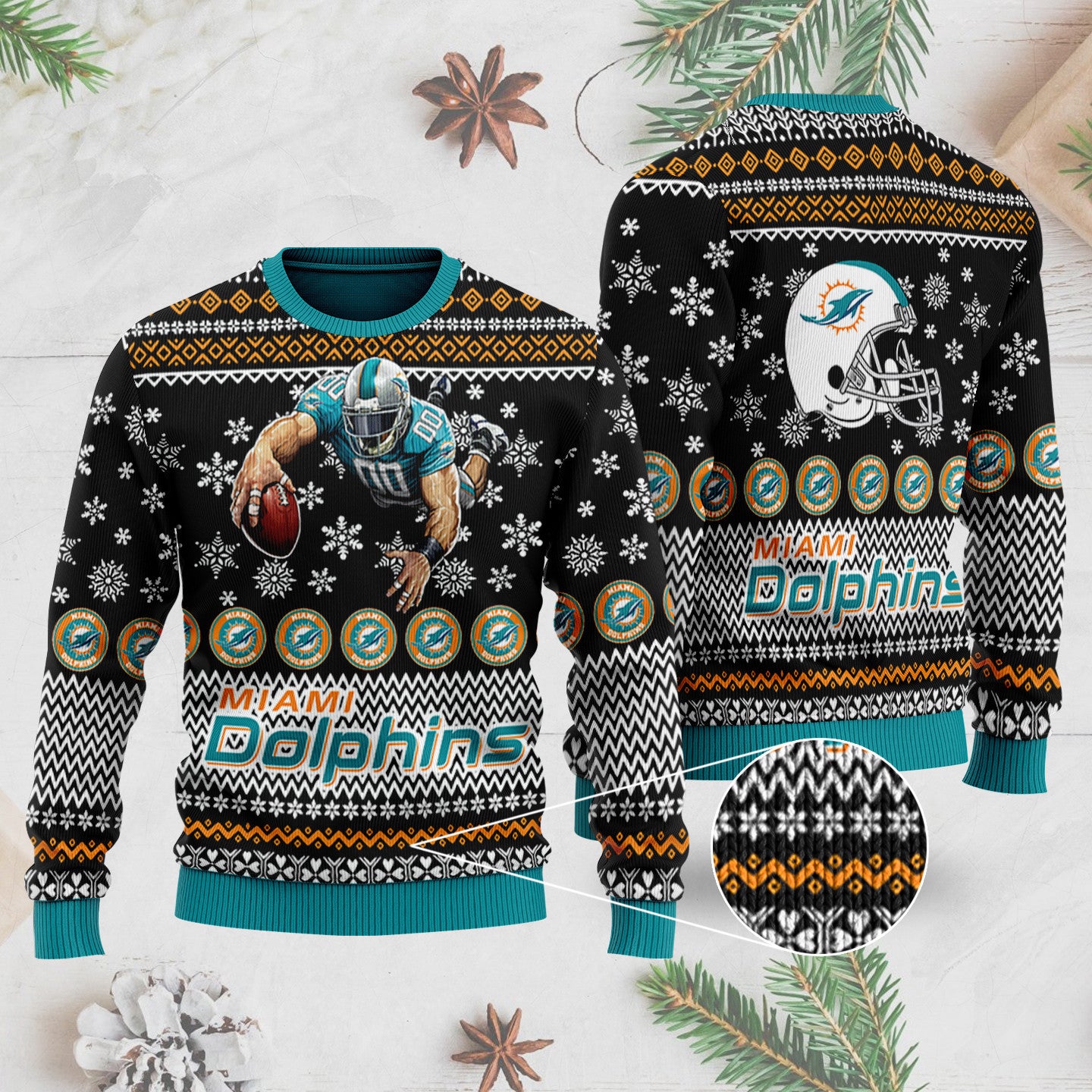Miami Dolphins Woolen Sweater BG30