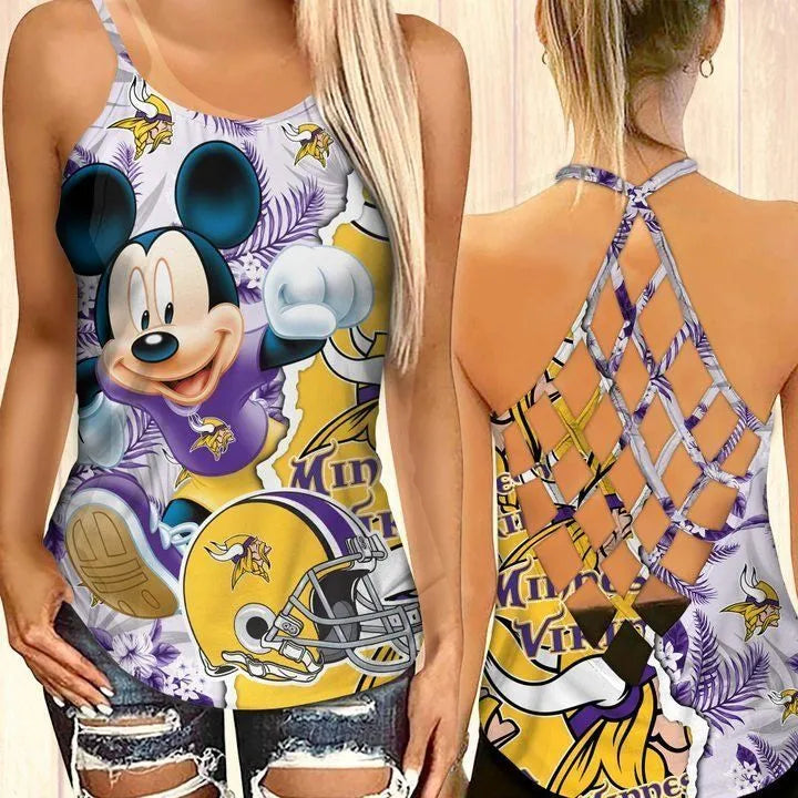 Mickey Minnesota Vikings Criss-Cross 06