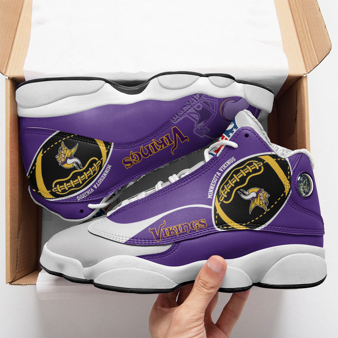 Minnesota Vikings AJD13 Sneakers BG81