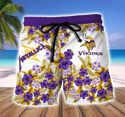 Minnesota Vikings Hawaii Shirt & Shorts BG344