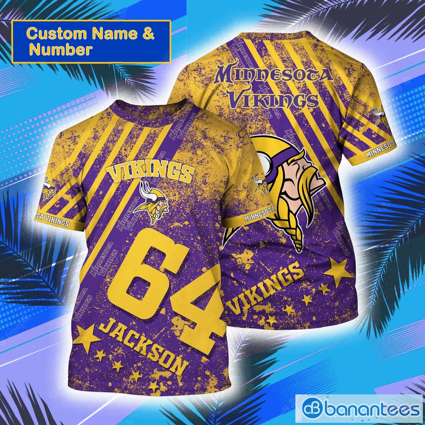 Minnesota Vikings Personalized T-Shirt BGTS588