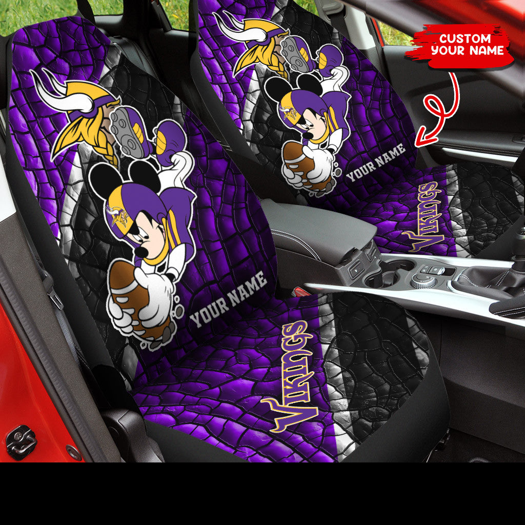 Minnesota Vikings Personalized Car Seat Covers BG436