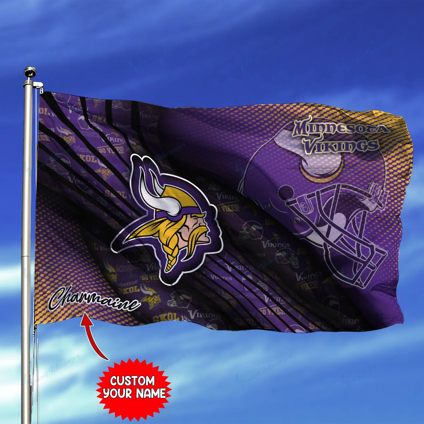Minnesota Vikings Personalized Flag 225