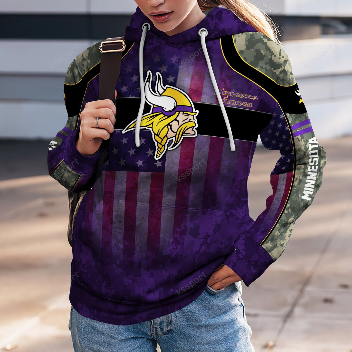 Minnesota Vikings Personalized Leggings And Hoodie BG82