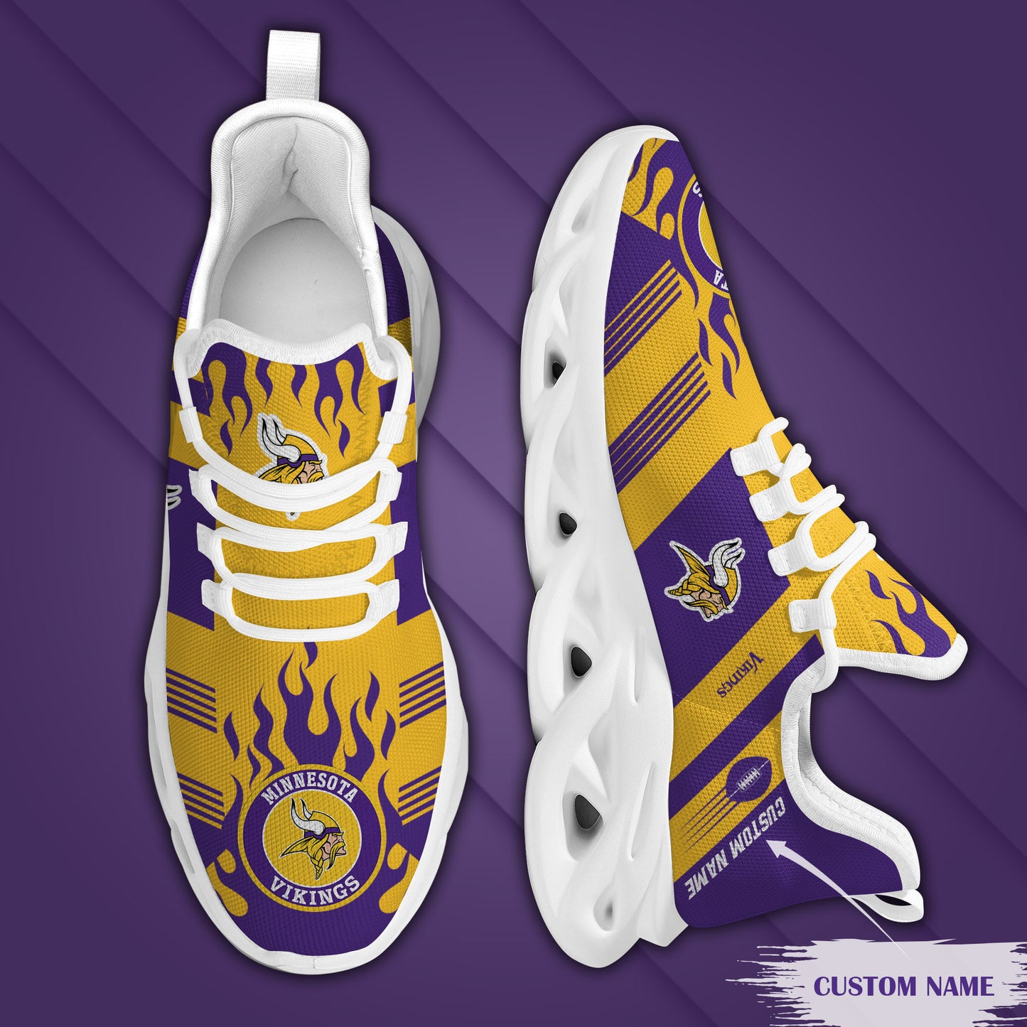 Minnesota Vikings Personalized Yezy Running Sneakers BB581