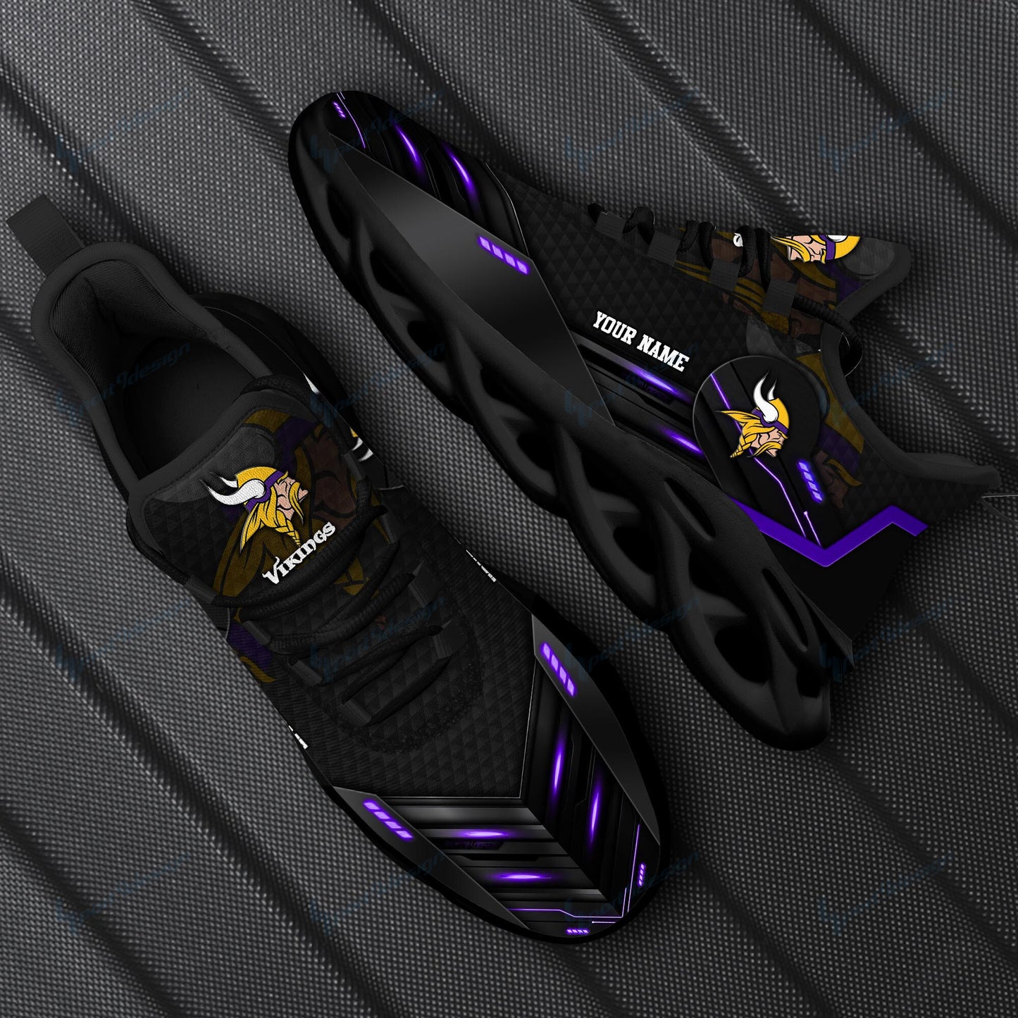 Minnesota Vikings Personalized Yezy Running Sneakers SPD245