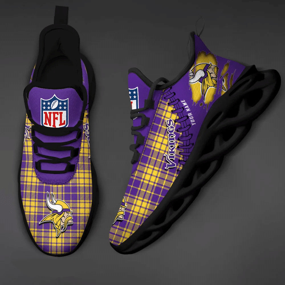 Minnesota Vikings Personalized Yezy Running Sneakers SPD295