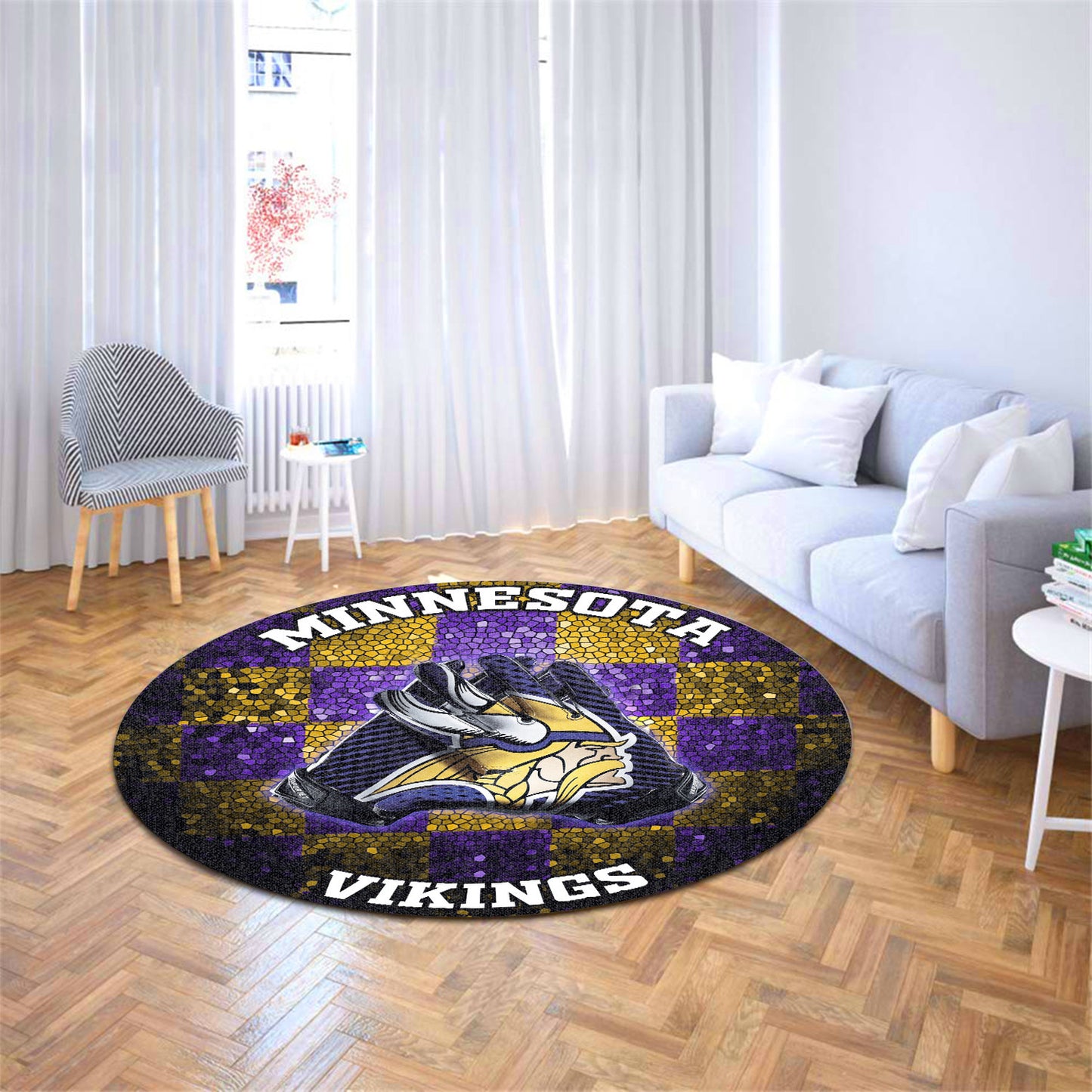 Minnesota Vikings Round Rug 165