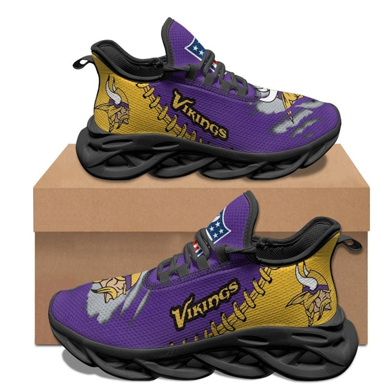 Minnesota Vikings Sneakers 3D Max Soul Shoes