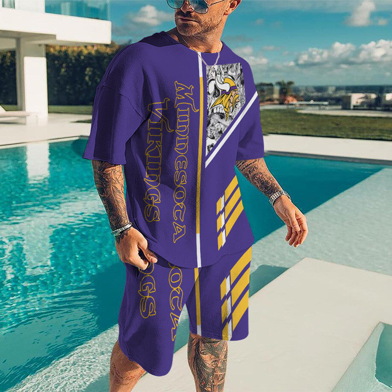 Minnesota Vikings T-shirt and Shorts BG25