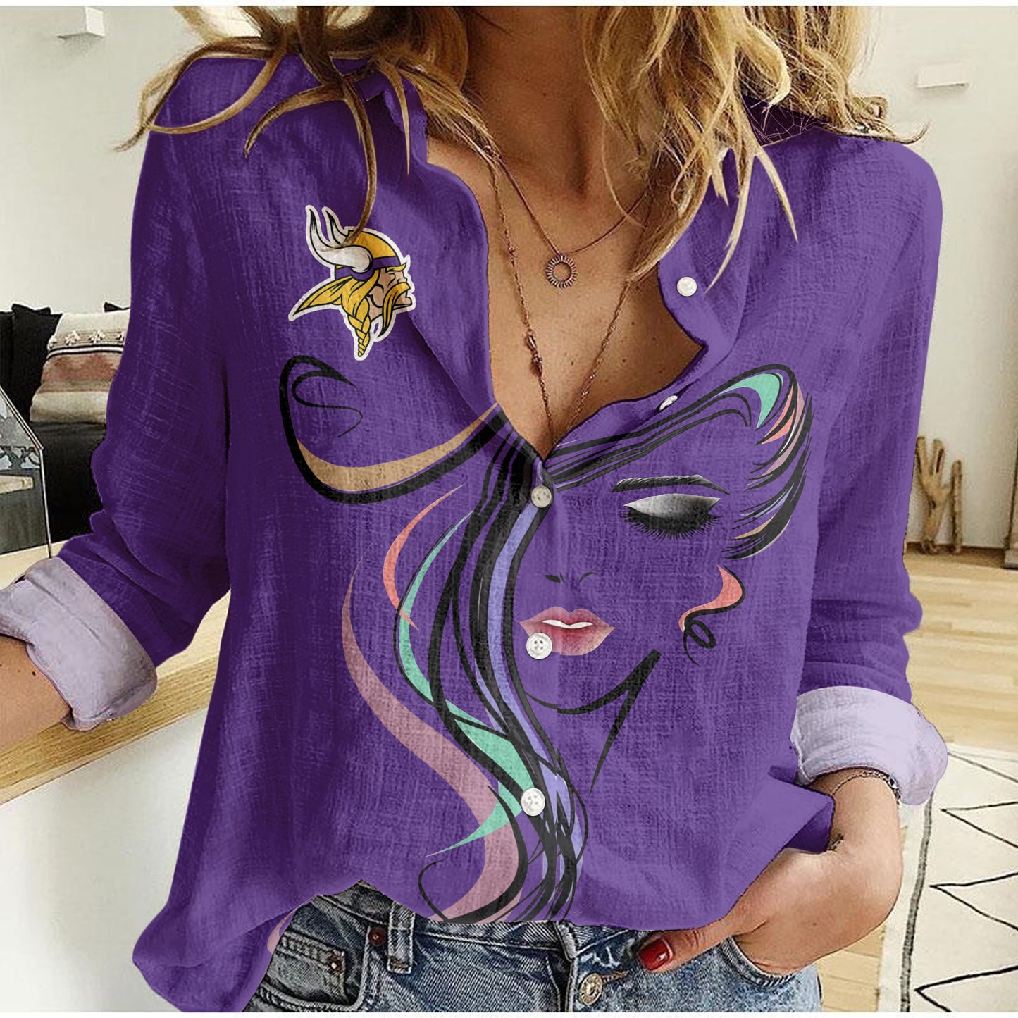 Minnesota Vikings Woman Shirt BG69