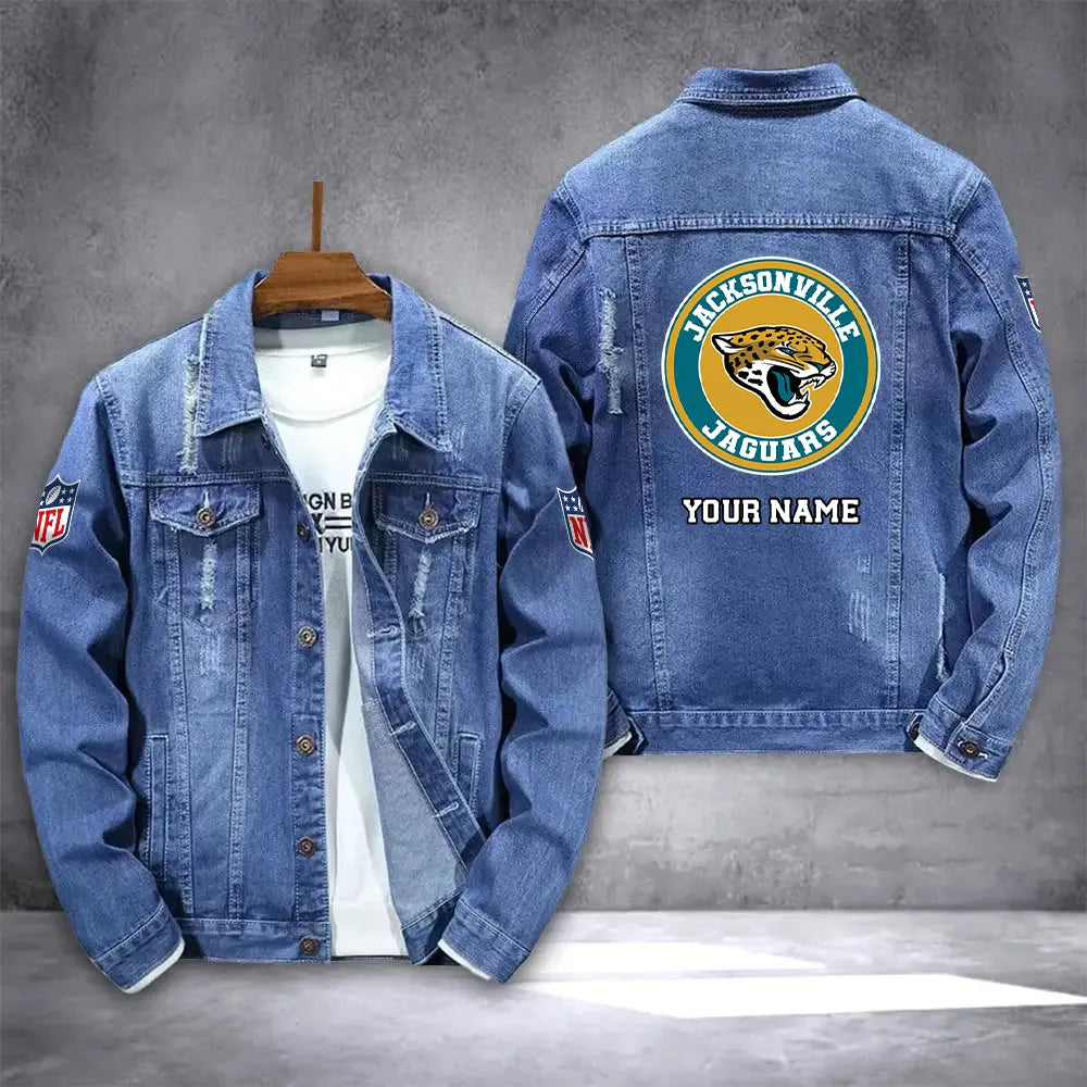 Jacksonville Jaguars Denim Jacket AZICOTADJ000079